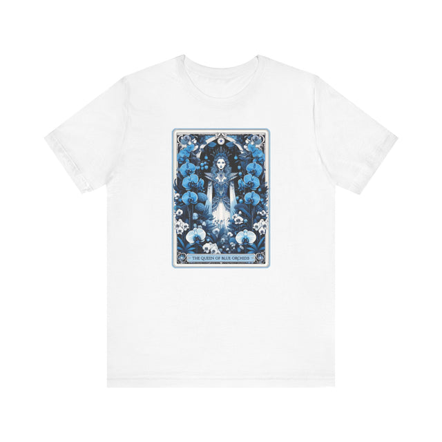 Queen of Blue Orchids,Tarot card shirt,Mother's Day Gift,Tarot Reader Gift,Asian Queen Shirt,Mystical Cards Tee,Astrology Tee,Gift for her