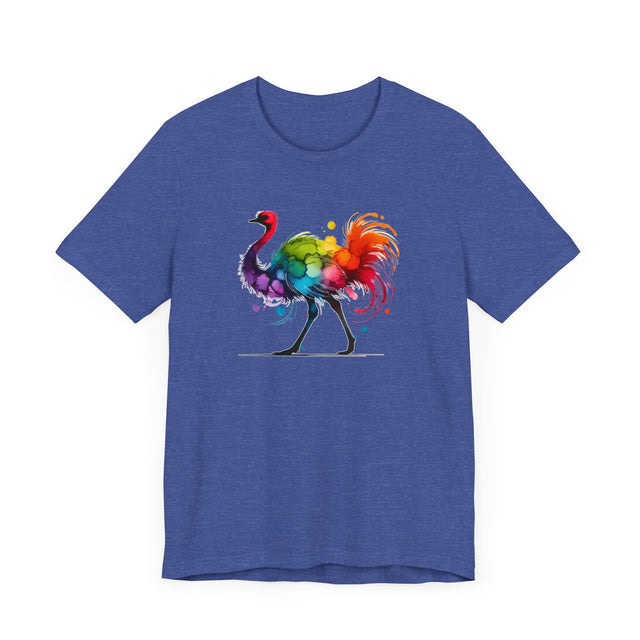 Rainbow Ostrich Alcohol Ink T-shirt, Bird Lover T shirt, LGBTQ+, BGLT,Pride Shirt