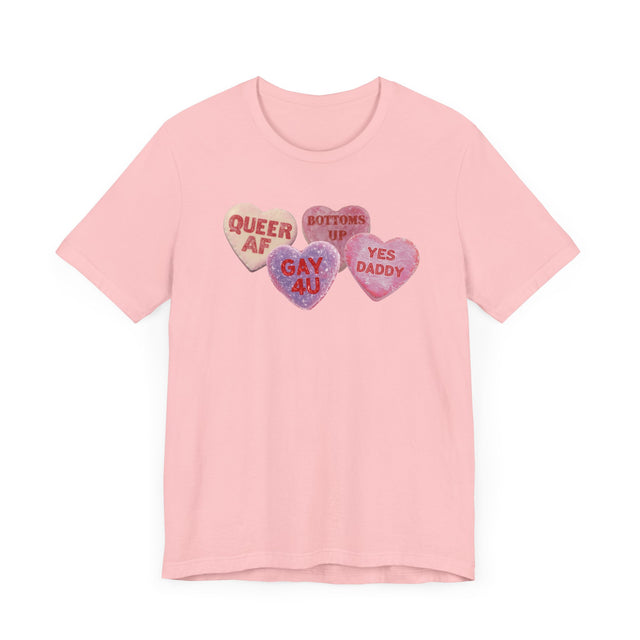Gay Valentine's Candy Heart Shirt, Gay Valentine, Queer Love
