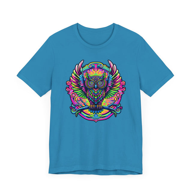 Neon Owl T-shirt, Owl Tee, Bird Lover
