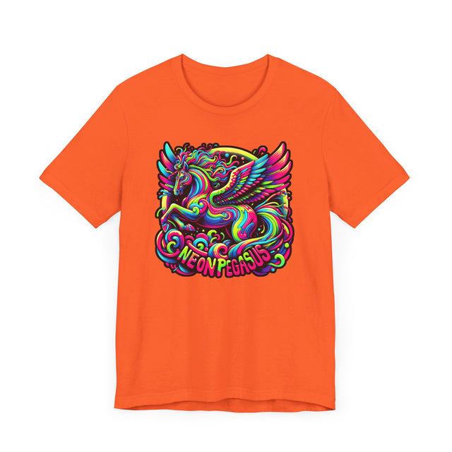 Neon Pegasus T-shirt, Flying Horse Tee