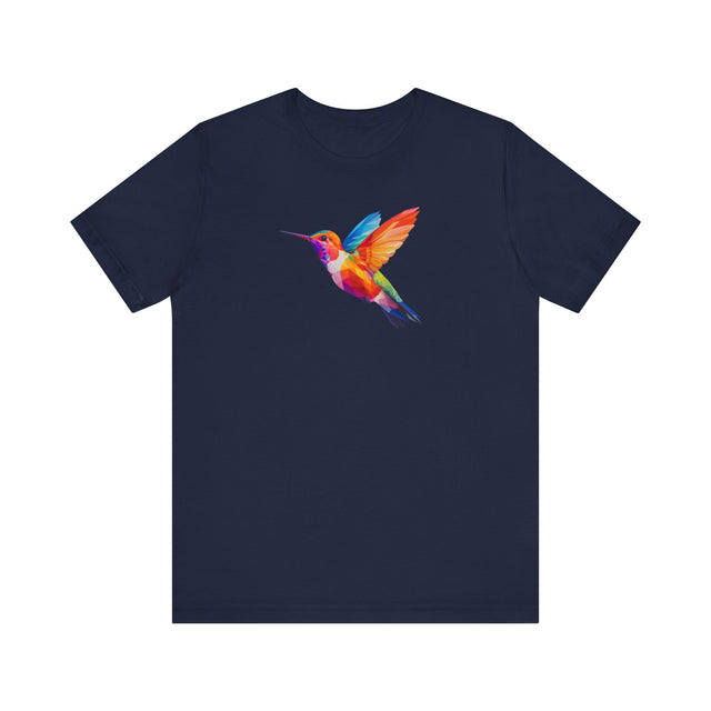 Geometric Rainbow Hummingbird T-shirt,Pride Shirt,Bird Lover Top,Rainbow Animals,LGBTQ+ Tee,Queer,Gay,Lesbian,Bisexual,Trans,BGLT,LBGT