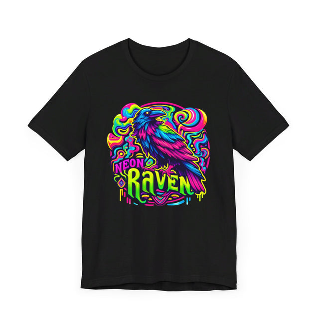 Neon Raven T-shirt, Raven Tee, Bird Lover