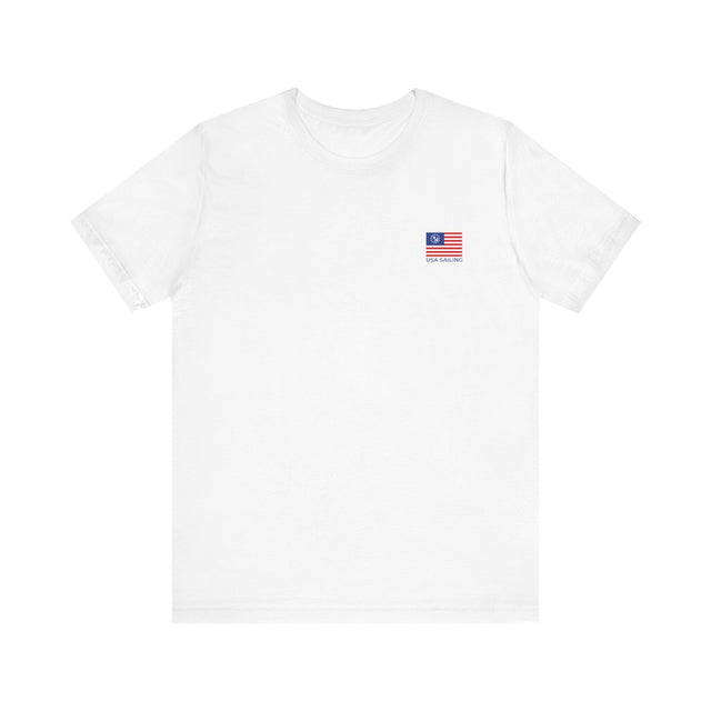 USA Sailing Tshirt, Sailing Enthusiast Tee, Sailboater Tee, Nautical TShirt