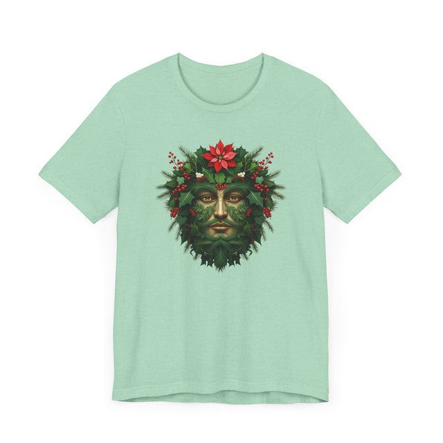 Christmas Green Man T-shirt, Yuletide Shirt