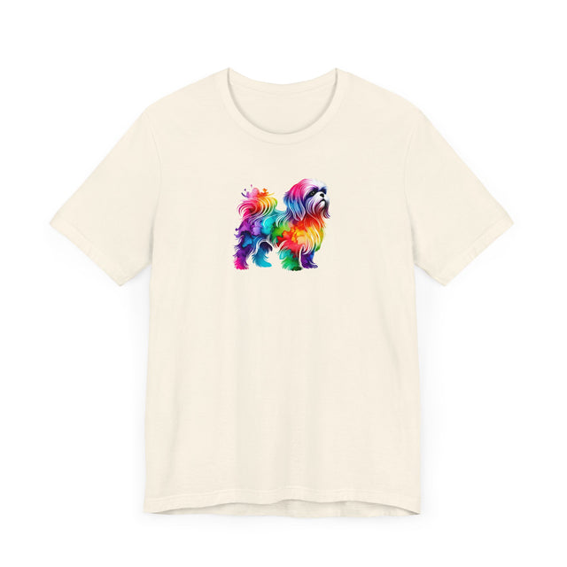 Rainbow Shih Tzu T-shirt,Pride Shirt,Dog Lover Top,Rainbow Animals,LGBTQ+ Tee, Shih Tzu owner, Schnauzer gift
