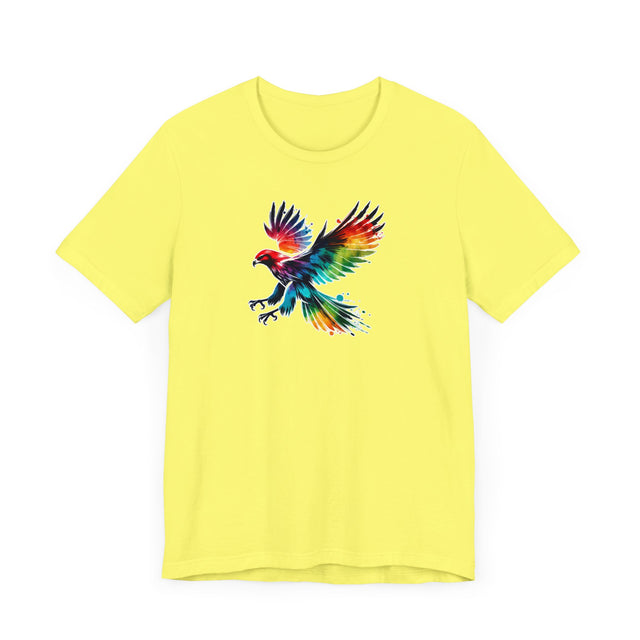 Rainbow Hawk Alcohol Ink T-shirt, Pride Shirt,Bird Lover T shirt, LGBTQ+, BGLT, Avian