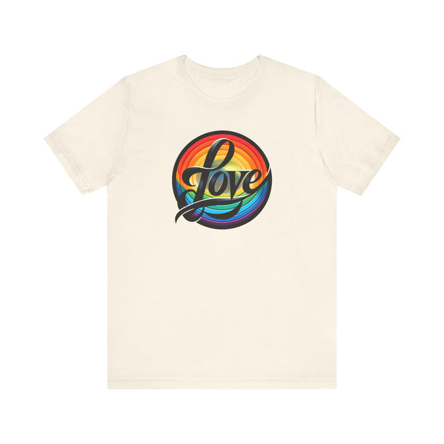 Pride Love Circle Shirt, Rainbow Love T-shirt, LGBT Love, LGBTQ+ Tee, Pride LGBT Ally, Nonbinary, Gay, Lesbian, Bisexual, Trans, Queer Gift