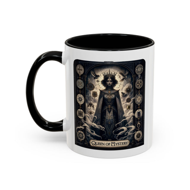 Queen of Mystery,Tarot card mug,Mothers Day Gift,Tarot Reader Gift,Witchy cup,Mystical Cards cup,Celestial Astrology,Gift for her,Gothic Art