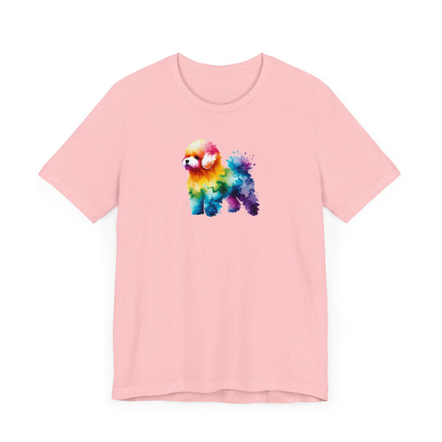 Rainbow Bichon Frise T-shirt,Pride Shirt,Dog Lover Top,Rainbow Animals,LGBTQ+ Tee, Bichon Owner gift