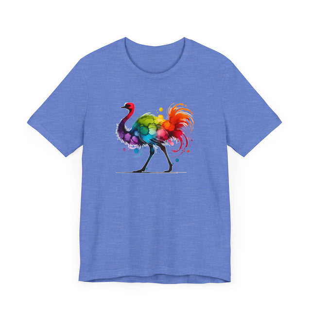 Rainbow Ostrich Alcohol Ink T-shirt, Bird Lover T shirt, LGBTQ+, BGLT,Pride Shirt