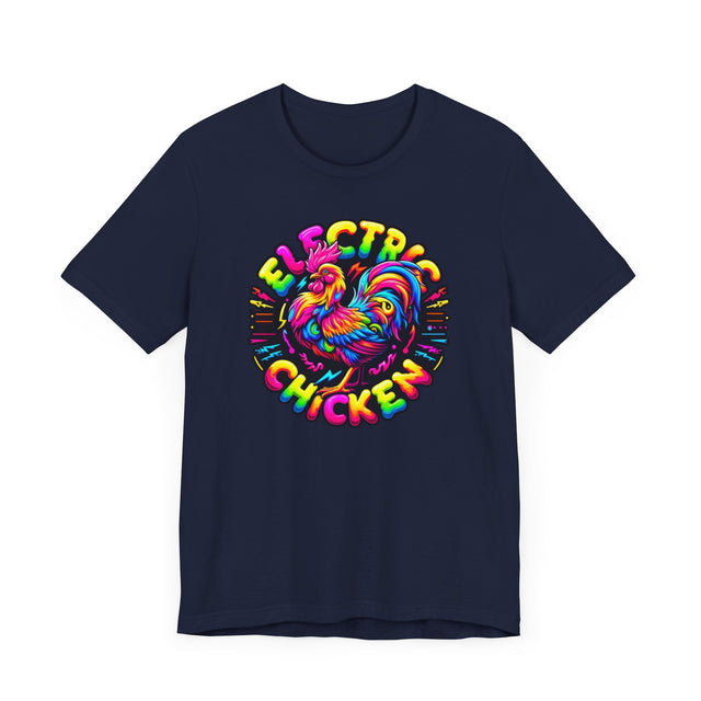 Neon Electric Chicken T-shirt, Fowl Tee