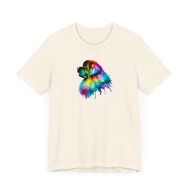 Rainbow Newfoundland Head T-shirt,Pride Shirt,Dog Lover Top,Rainbow Animals,LGBTQ+ Tee, Newfie owner, Newf gift