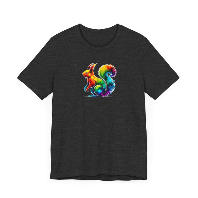 Rainbow Squirrel Alcohol Ink T-shirt, Bunny Shirt,Hare,Pride Shirt,Animal Lover T shirt, LGBTQ+, BGLT