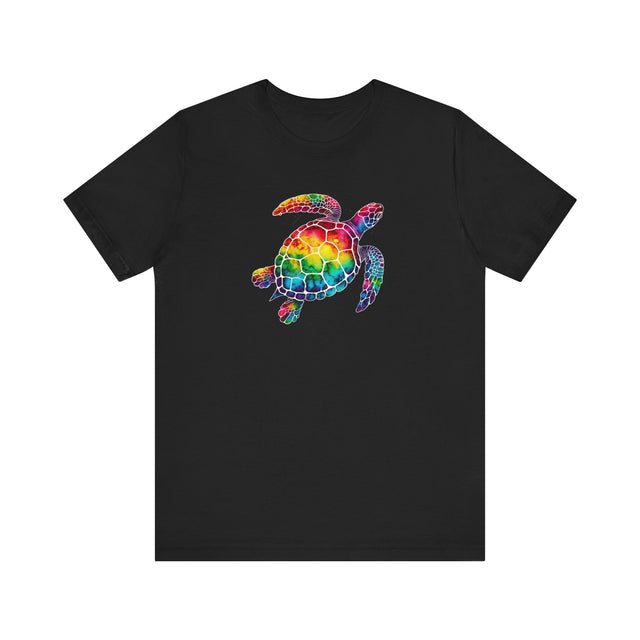 Rainbow Sea Turtle Alcohol Ink T-shirt, Pride Shirt, LBGT, Sea Turtle T shirt, LGBTQ+, BGLT, Ocean