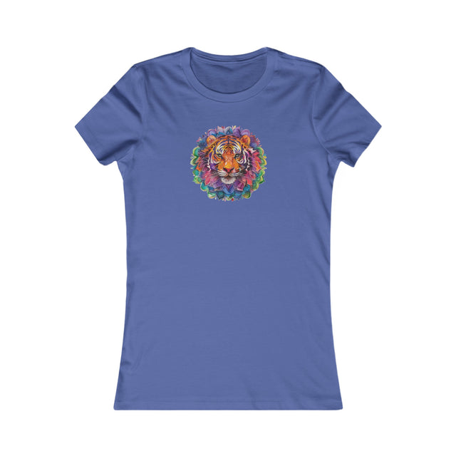 Tiger Rainbow Mandala T-shirt,Pride Shirt,Tiger Lover Top,Rainbow Animals,LGBTQ+ Tee,Women's Favorite Tee