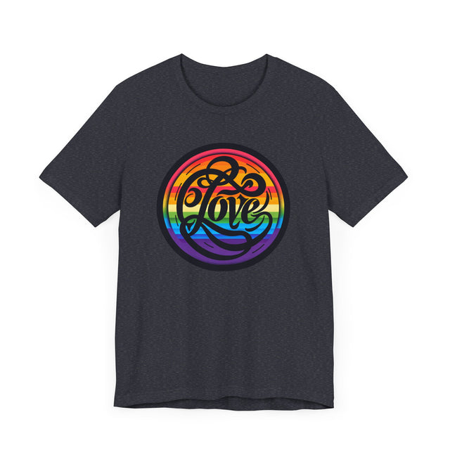 Pride Love Circle Shirt, Rainbow Love T-shirt, LGBT Love, Pride T shirt, LGBTQ+ Tee, Queer Love