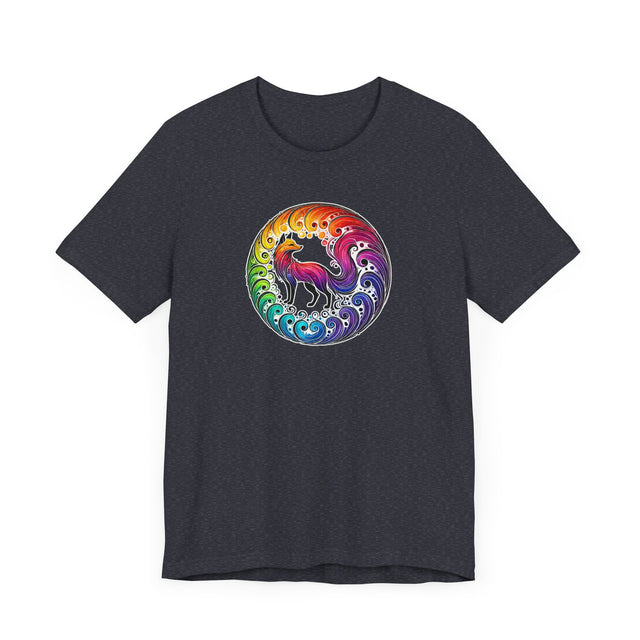 Rainbow Fox Spiral,Vixen lover,Foxy tee,Pride Shirt,Rainbow,Pride Parade T shirt,LGBTQ+ Ally Tee