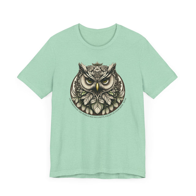 Owl Garden of the World T-shirt, Rumi Shirt