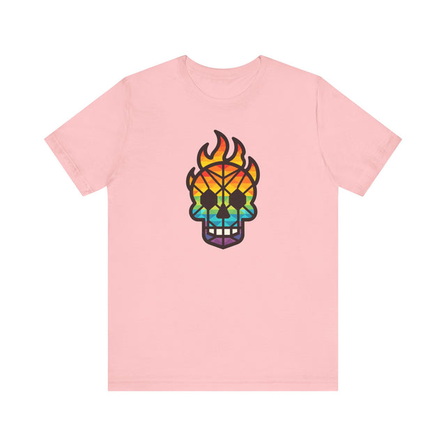 Rainbow Skull Shirt,Pride T-Shirt,Pride Parade T shirt, LGBTQ+ Tee,Nonbinary,Gay,Lesbian,Bisexual,Trans,BGLT,LBGT,Radical Fairies,Queer Goth