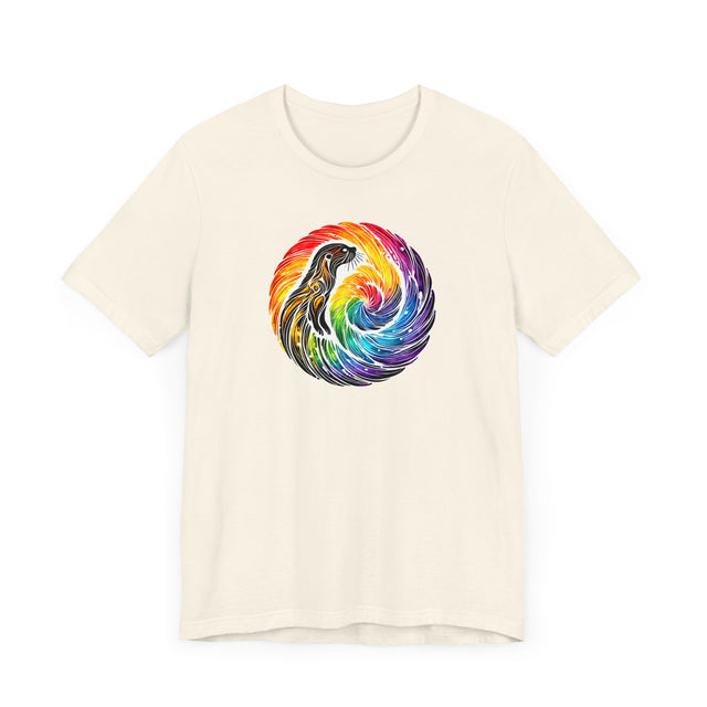 Rainbow Sea Otter Spiral Mandala,Marine life Tee,Sea life lover,Ocean Life,Nautical,Pride Shirt,LGBTQ+ Tee