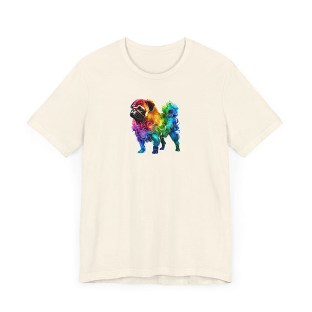 Rainbow Pug T-shirt,Pride Shirt,Dog Lover Top,Rainbow Animals,LGBTQ+ Tee, Pug owner, Pug gift