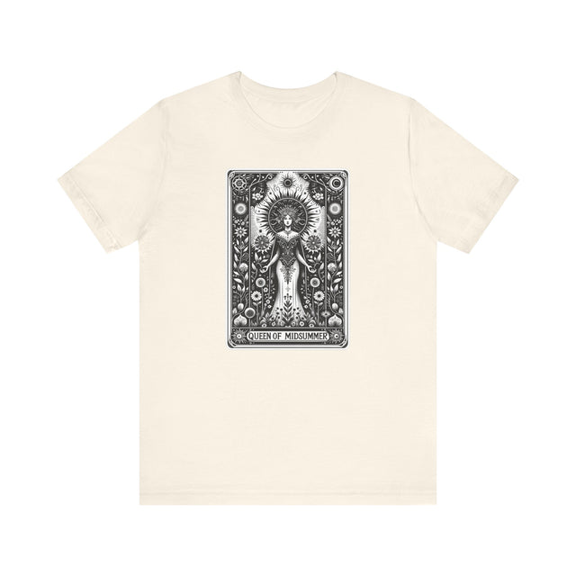 Queen of Midsummer,Tarot card shirt,Mothers Day Gift,Witchy Shirt,Mystical Cards Tee,Celestial Astrology,Gardener Gift,Gift for her,Queen