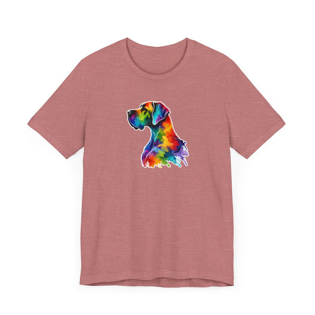 Rainbow Great Dane Head T-shirt,Pride Shirt,Dog Lover Top,Rainbow Animals,LGBTQ+ Tee, Dane owner, Great Dane gift
