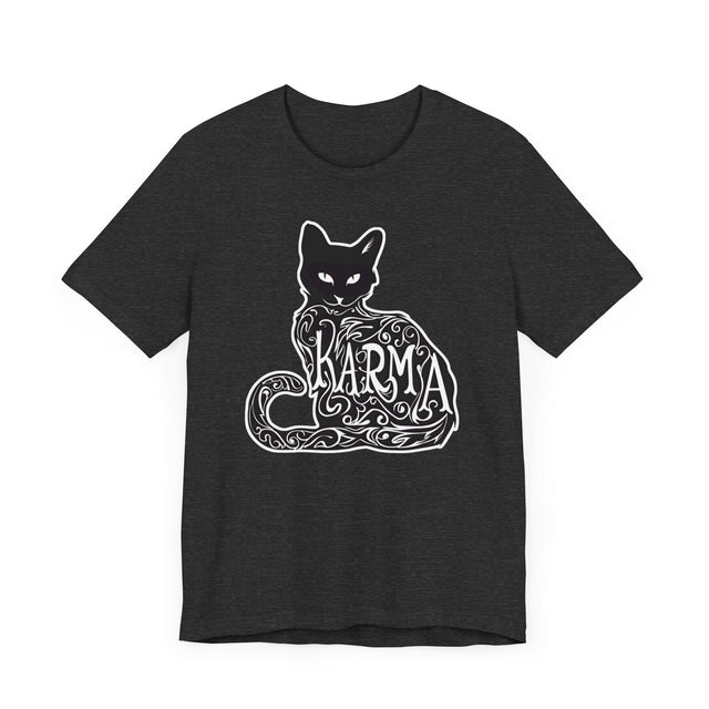 Karma Cat Top, Cute Cat Shirt, Cat Lover Tee, Cat Owner gift, Cute Gift For Her, Black Cat, Feline