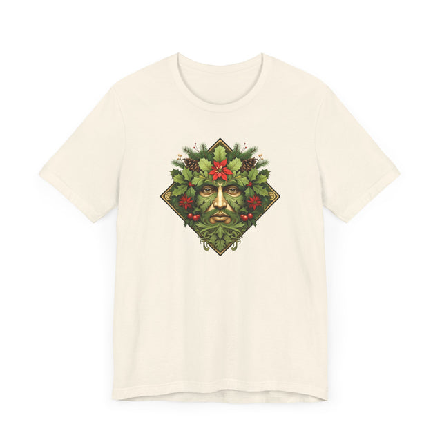 Christmas Green Man Diamond T-shirt, Yuletide Shirt