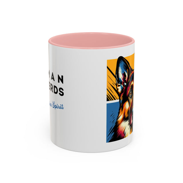 German Shepherd Dog Mug,4-Panel Pop Art Mug,German Shepherd Lover,GSD Mom,GSD Dad,Dog Lover Gift,Alsatian Gift,German Shedder