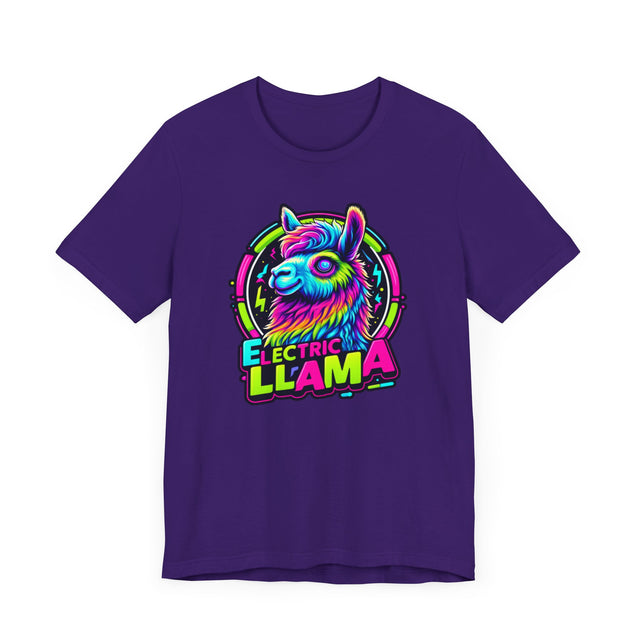 Neon Electric Llama T-shirt, Llama Tee