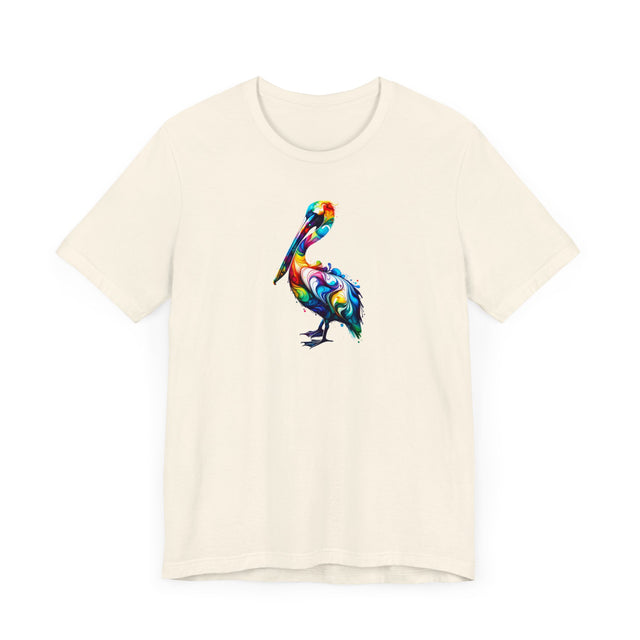 Rainbow Pelican Alcohol Ink T-shirt, Pride Shirt,Bird Lover T shirt, LGBTQ+, BGLT, Avian,Pelican lover