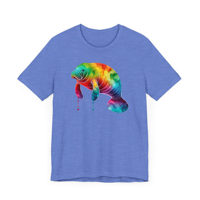 Rainbow Manatee Alcohol Ink,Sea life lover,Ocean Life,Nautical,Pride Shirt,LGBTQ+ Tee