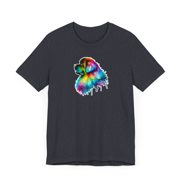 Rainbow Newfoundland Head T-shirt,Pride Shirt,Dog Lover Top,Rainbow Animals,LGBTQ+ Tee, Newfie owner, Newf gift