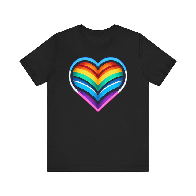 Trans Rainbow Heart T-shirt, Pride Shirt