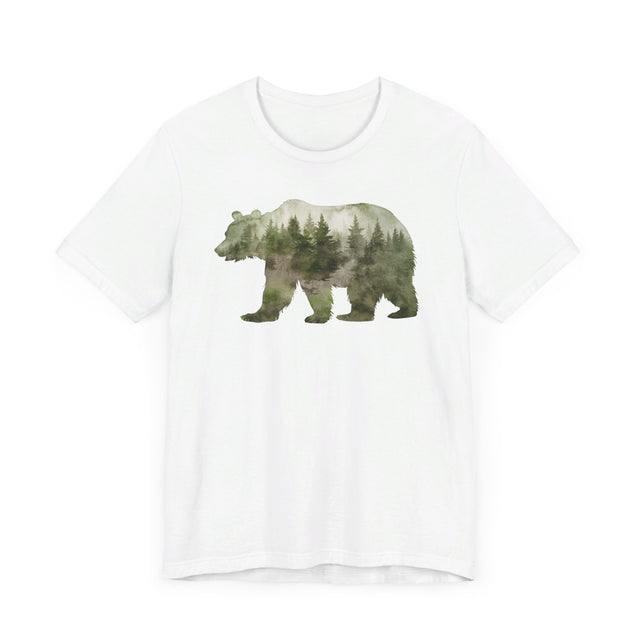 Bear Forest Silhouette T-shirt, Animal Lover T shirt, LGBTQ+, Big Bear