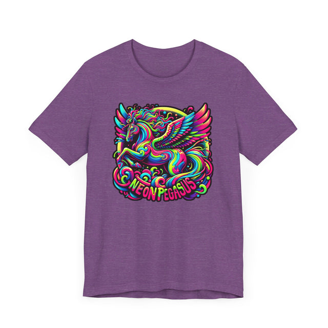 Neon Pegasus T-shirt, Flying Horse Tee