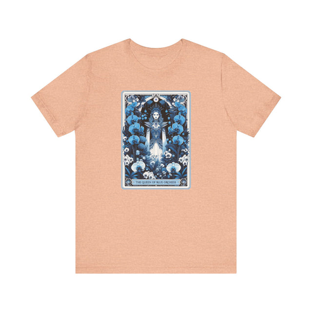 Queen of Blue Orchids,Tarot card shirt,Mother's Day Gift,Tarot Reader Gift,Asian Queen Shirt,Mystical Cards Tee,Astrology Tee,Gift for her