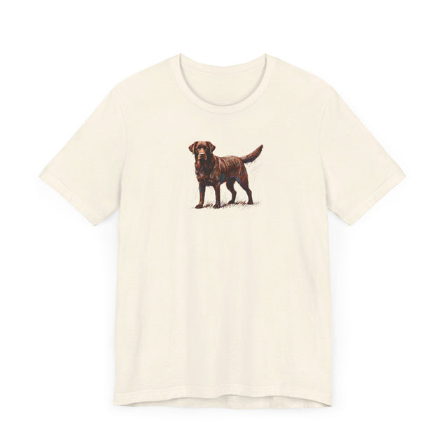 Chocolate Lab Scribble T-shirt, Labrador Retriever Shirt, Dog Lover Tee