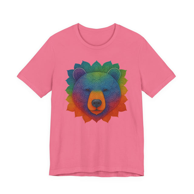 Bear Rainbow Mandala T-shirt, Pride Shirt, Artsy Tee, LGBTQIA, Bear, Queer, Mama Bear, Papa Bear