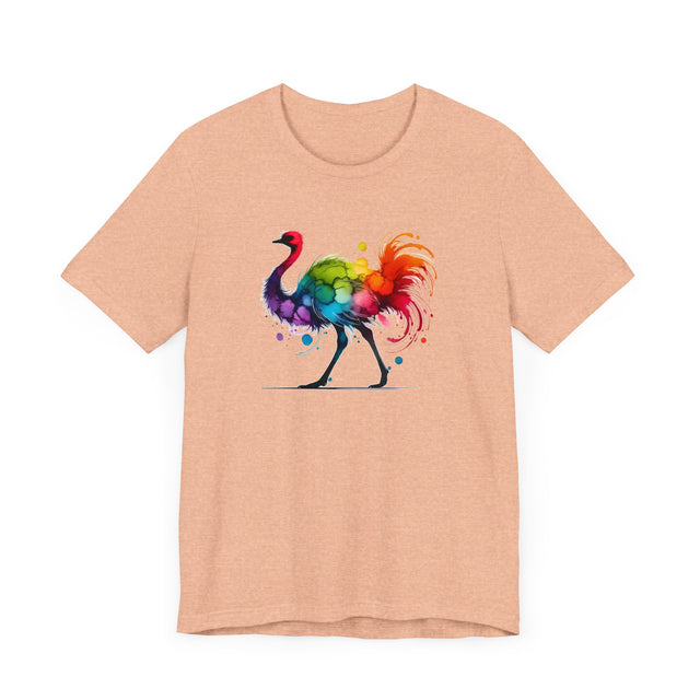 Rainbow Ostrich Alcohol Ink T-shirt, Bird Lover T shirt, LGBTQ+, BGLT,Pride Shirt