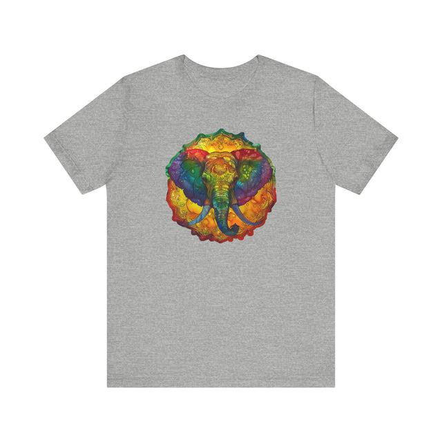 Rainbow Elephant Mandala T-shirt,Pride Shirt,Elephant Lover Top,Rainbow Animals,LGBTQ+ Tee,Queer,Gay,Lesbian,Bisexual,Trans,BGLT,LBGT