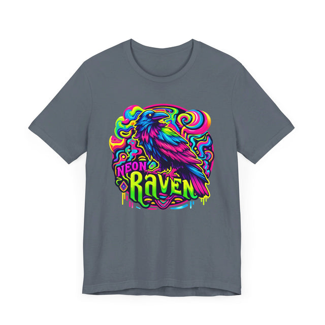 Neon Raven T-shirt, Raven Tee, Bird Lover