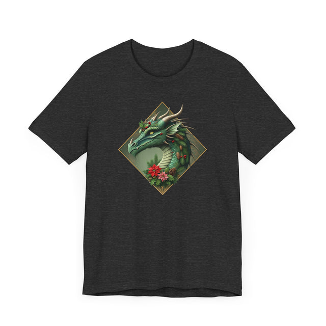Christmas Green Dragon T-shirt, Yuletide Shirt