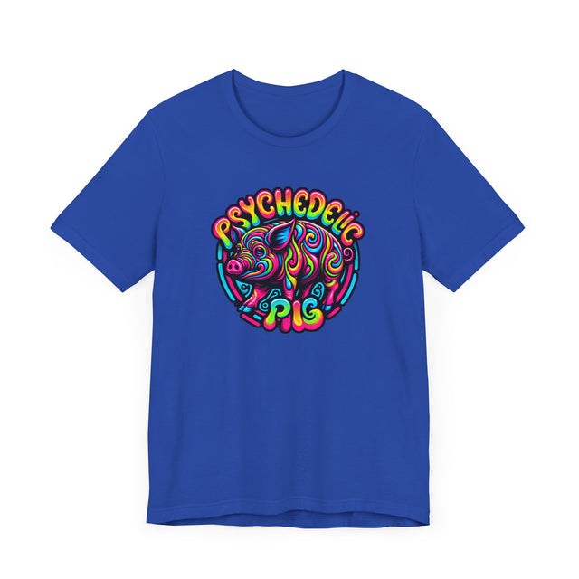 Neon Psychedelic Pig T-shirt, Piggy Tee