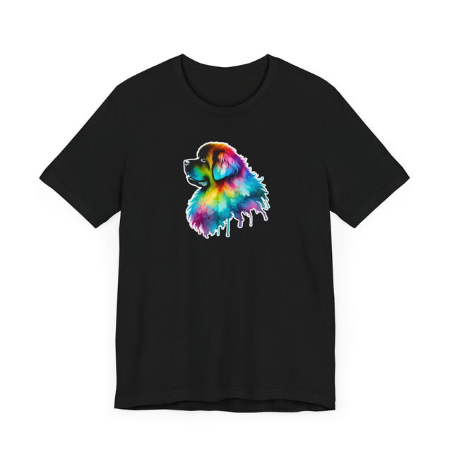 Rainbow Newfoundland Head T-shirt,Pride Shirt,Dog Lover Top,Rainbow Animals,LGBTQ+ Tee, Newfie owner, Newf gift