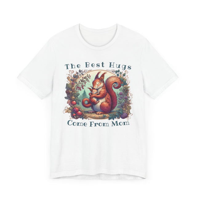 Squirrel T-shirt,Mothers Day Gift,Cute Mama Tee,Mom Life,Baby Shower Gift,Mama and Baby Shirt,New Mom Gift,Mom Hug Shirt,Gift For Wife