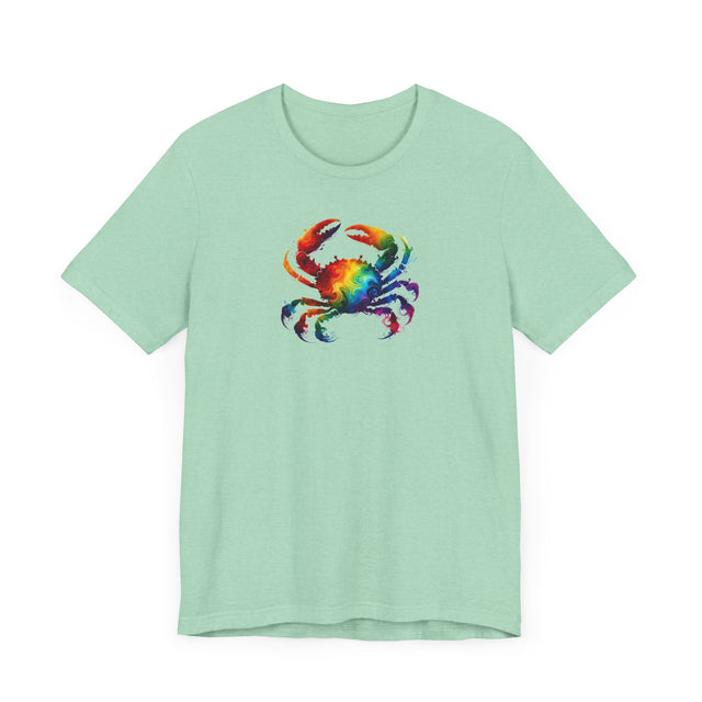 Rainbow Crab Alcohol Ink,Sea life lover,Ocean Life,Nautical,Pride Shirt,LGBTQ+ Tee