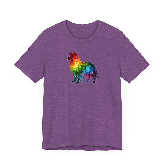Rainbow Border Collie T-shirt,Pride Shirt,Dog Lover Top,Rainbow Animals,LGBTQ+ Tee, Border Collie Owner gift